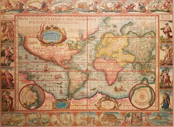 Nova Totius Terrarum Orbis Geographica Ac Hydrographica Tabula by Pieter Jansson and Jan Van Den Keere