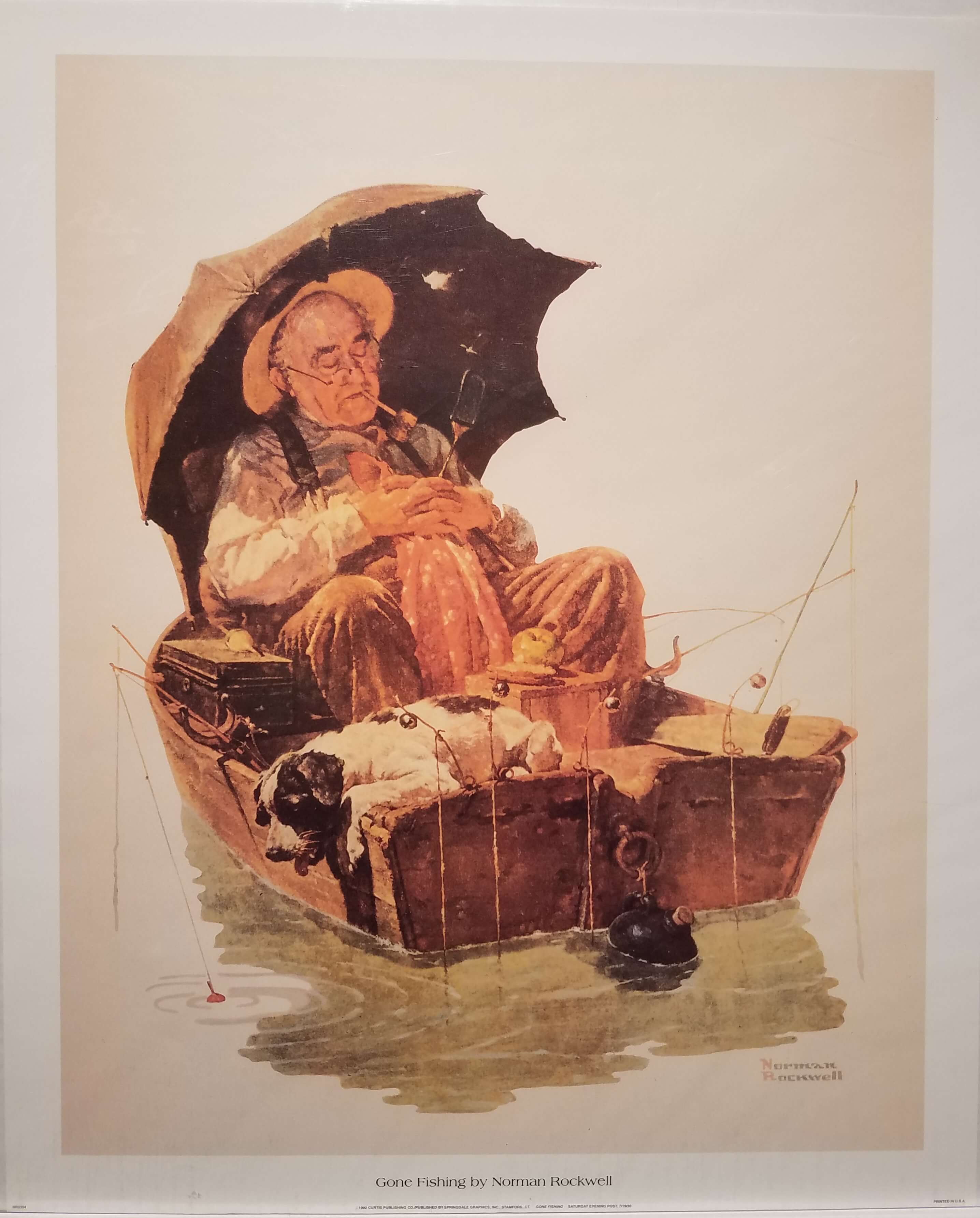 Gone Fishing by Norman Rockwell