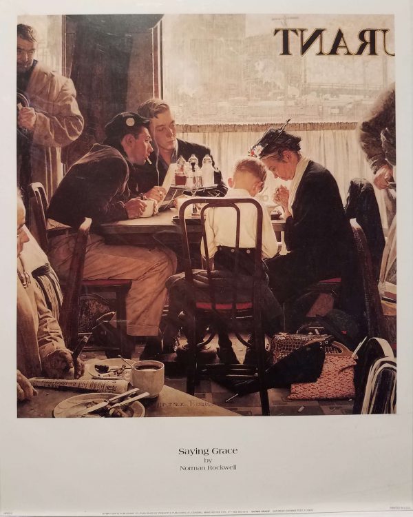 Saying Grace by Norman Rockwell