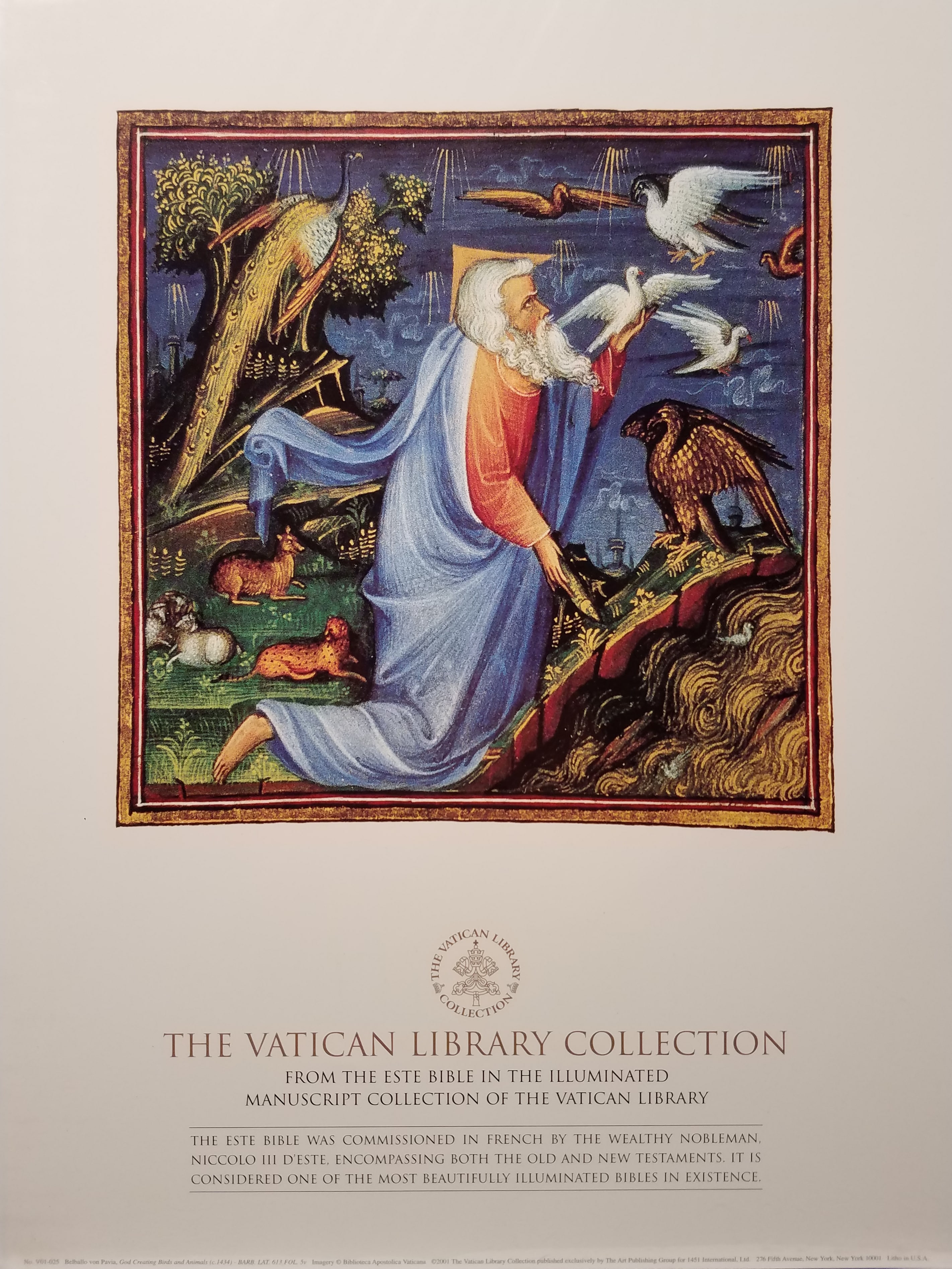 Print of God Creating Birds and Animals by Pavia | Abreu Gallery